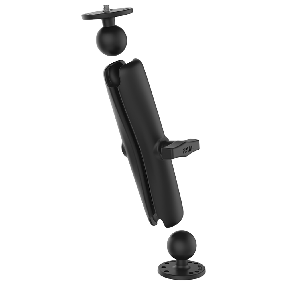 RAM Mount RAM&reg; Double Ball Mount w/1/4"-20 Male Thread - Long Arm 2