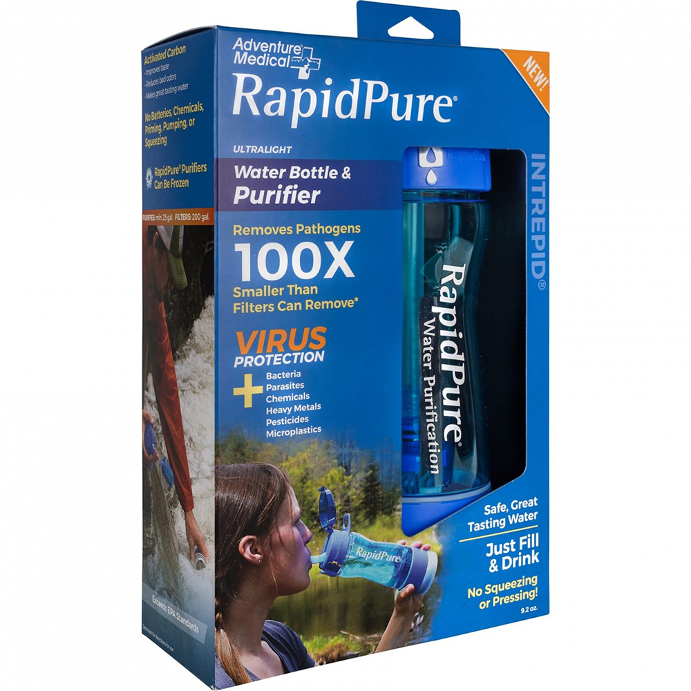 Adventure Medical RapidPure&reg; Intrepid Bottle - Water Purification