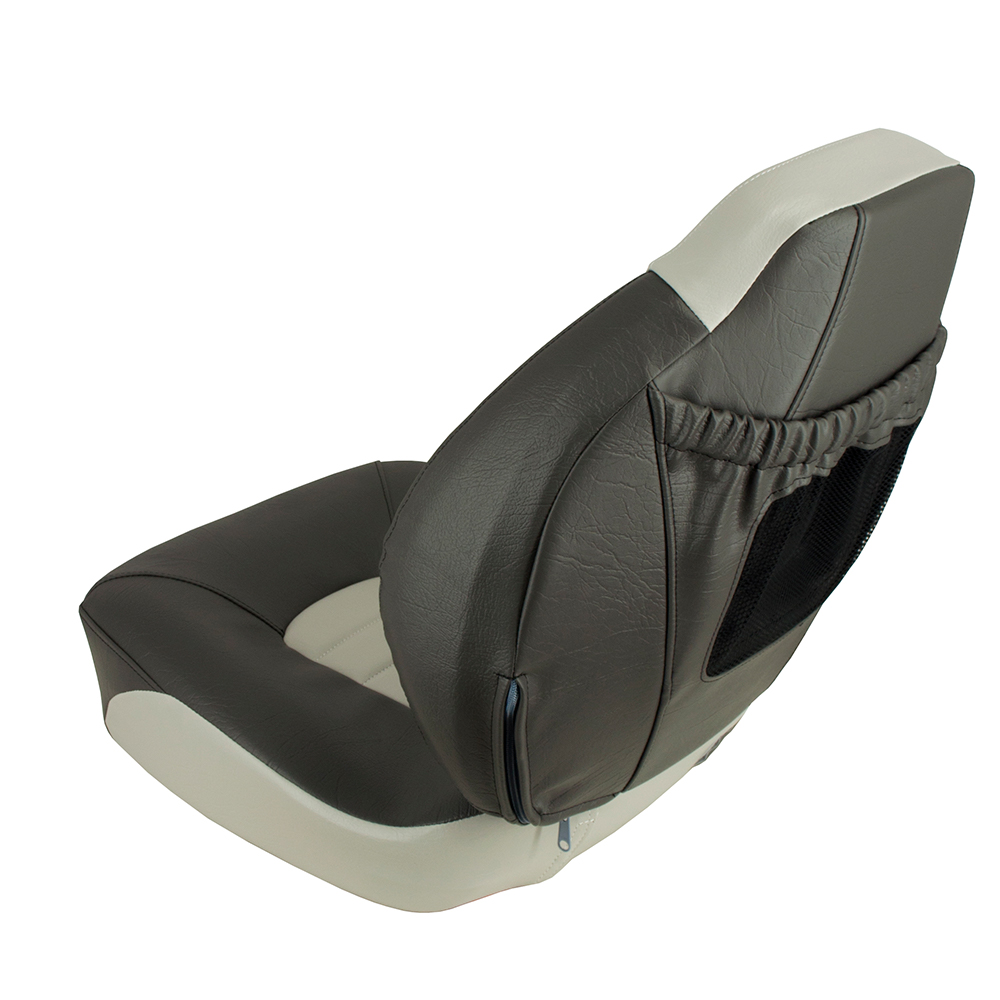 Springfield Fish Pro Mid Back Folding Seat - Charcoal/Grey