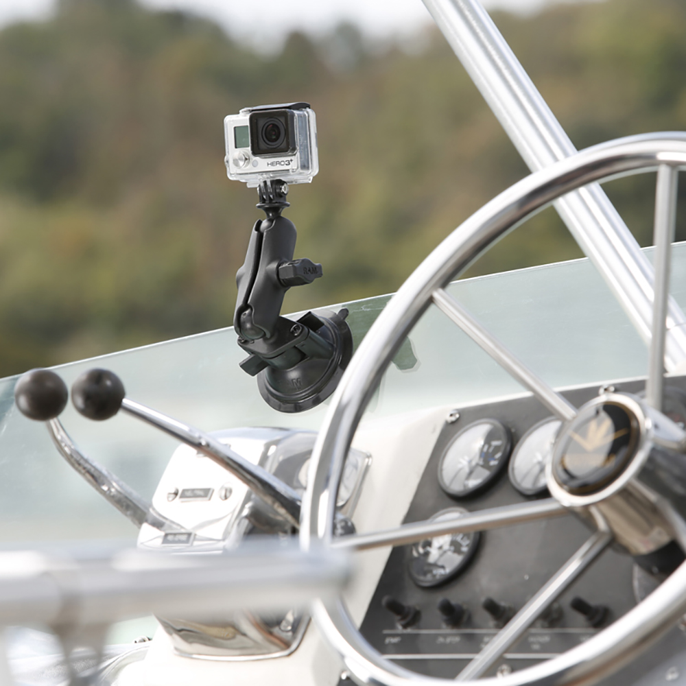 RAM Mount RAM&reg; Twist-Lock&trade; Suction Cup Mount w/Universal Action Camera Adapter 3