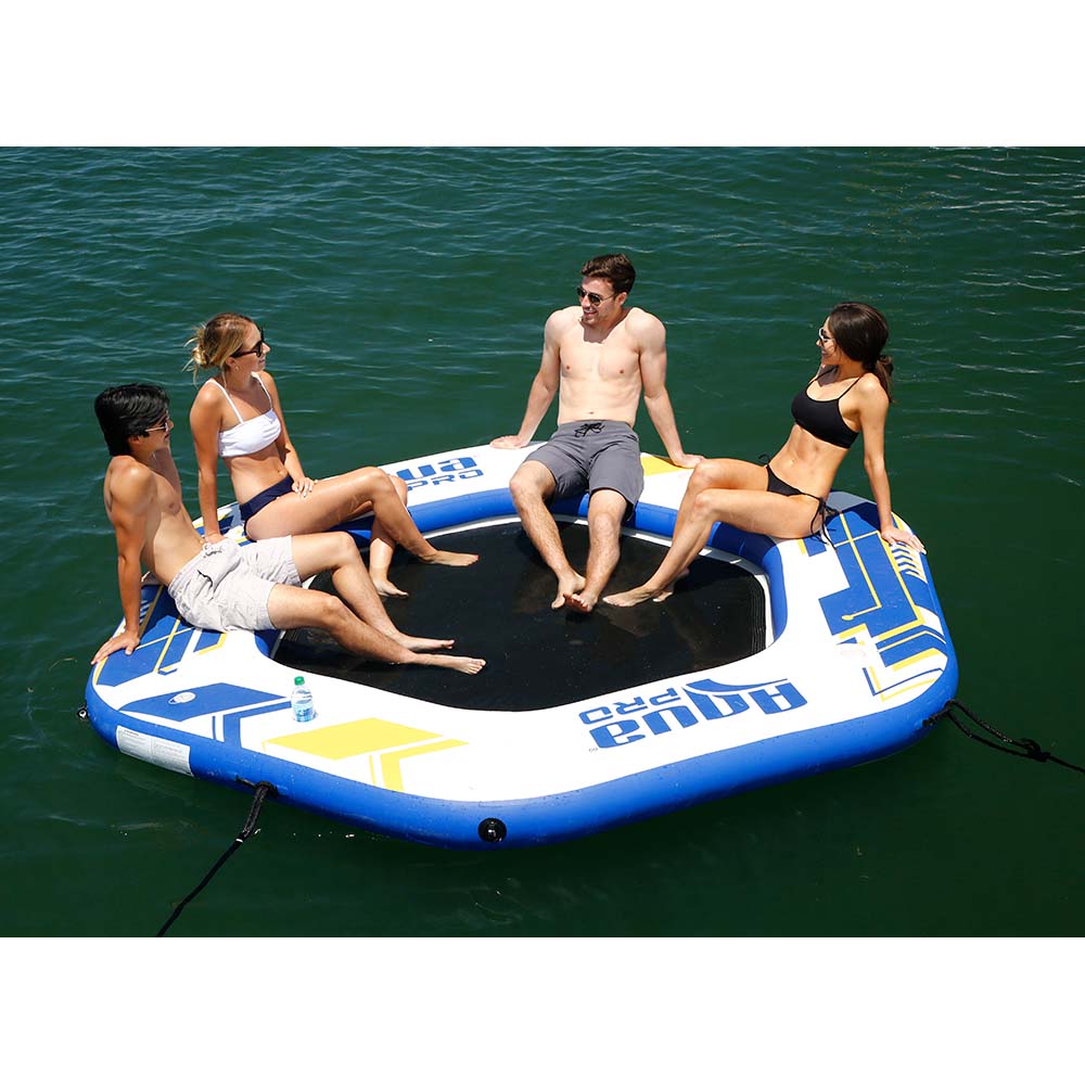 Aqua Leisure 10&#39; Hexagonal Inflatable Island w/Mesh Center