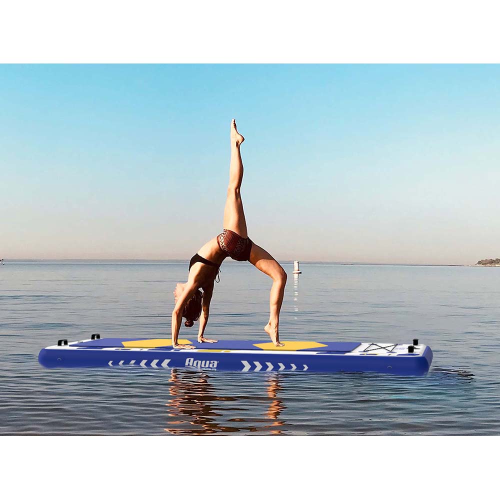 Aqua Leisure 8&#39; x 3&#39; Inflatable Marine Deck/Yoga Mat