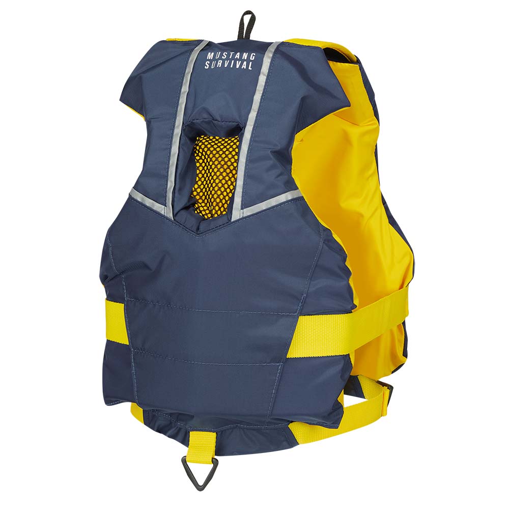Mustang Youth Bobby Foam Vest - Yellow/Navy 3