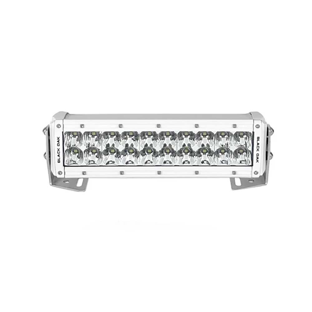 Black Oak Pro Series 3.0 Double Row 10" LED Light Bar - Combo Optics - White Housing 3