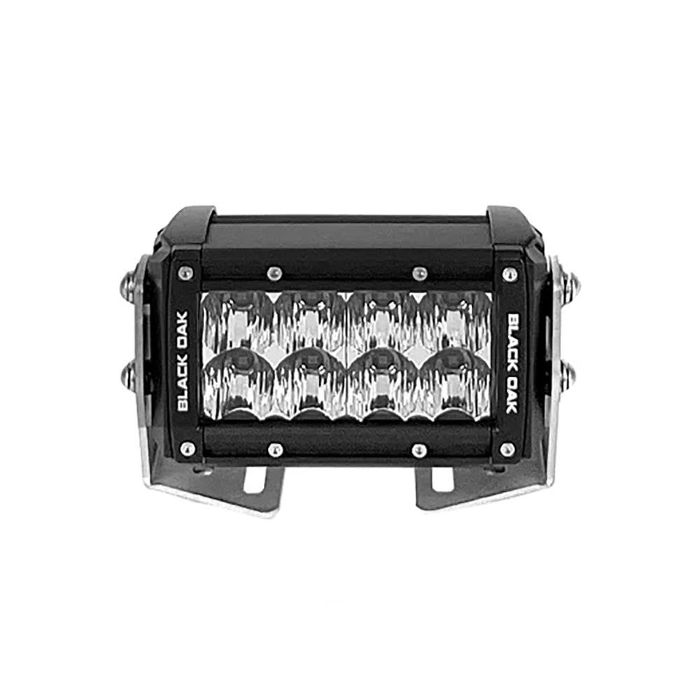 Black Oak Pro Series 3.0 Double Row 4" LED Light Bar - Spot Optics - Black Housing 3