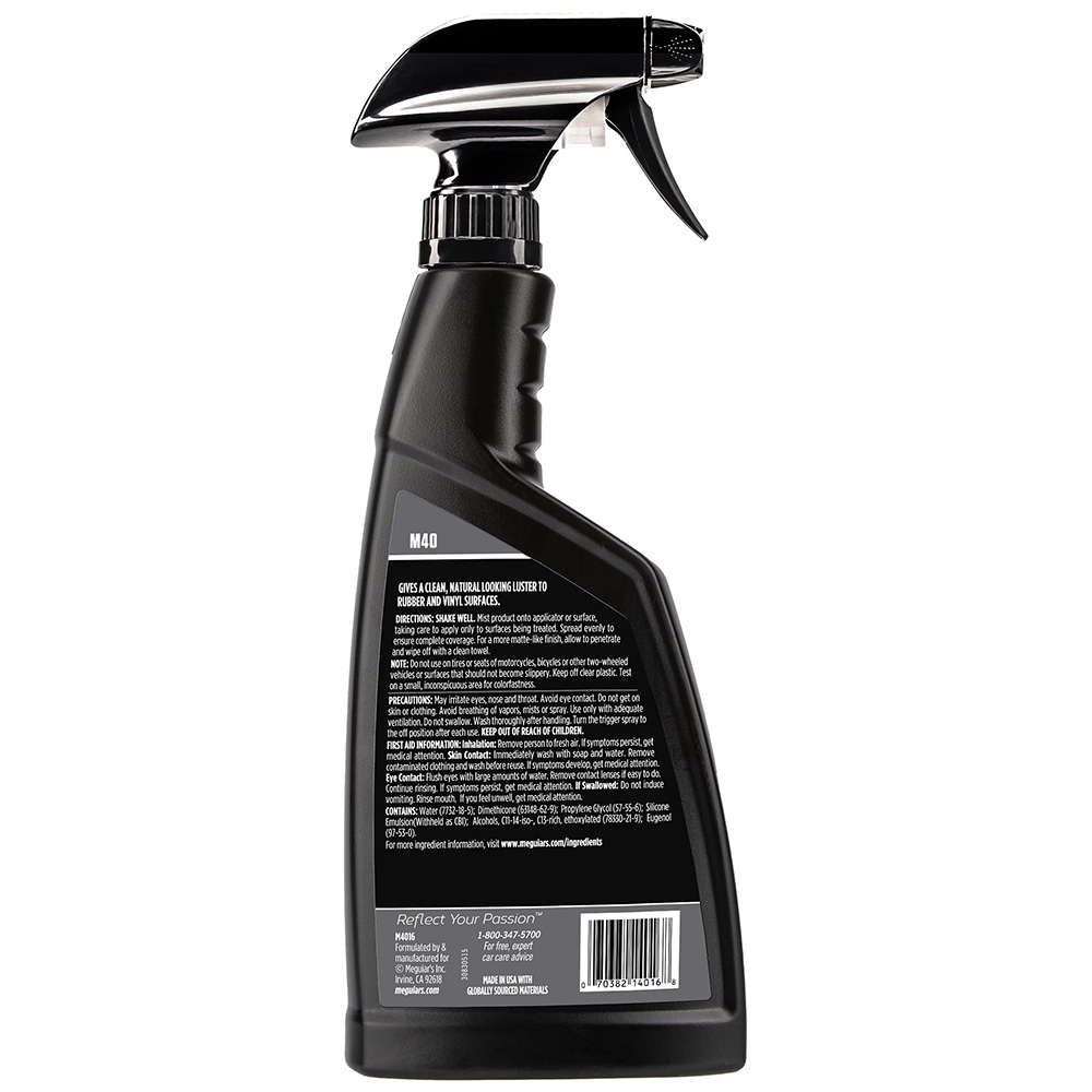 Meguiar's M40 Mirror Glaze Vinyl &amp; Rubber Cleaner &amp; Conditioner - 16oz 2