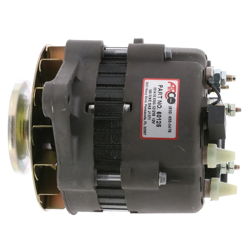 ARCO Marine Premium Replacement Inboard Alternator w/Single Groove Pulley - 12V 55A 2