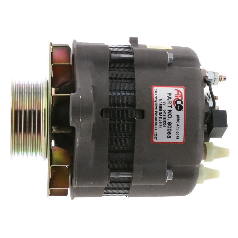 ARCO Marine Premium Replacement Alternator w/Multi-Groove Pulley - 12V 55A 2