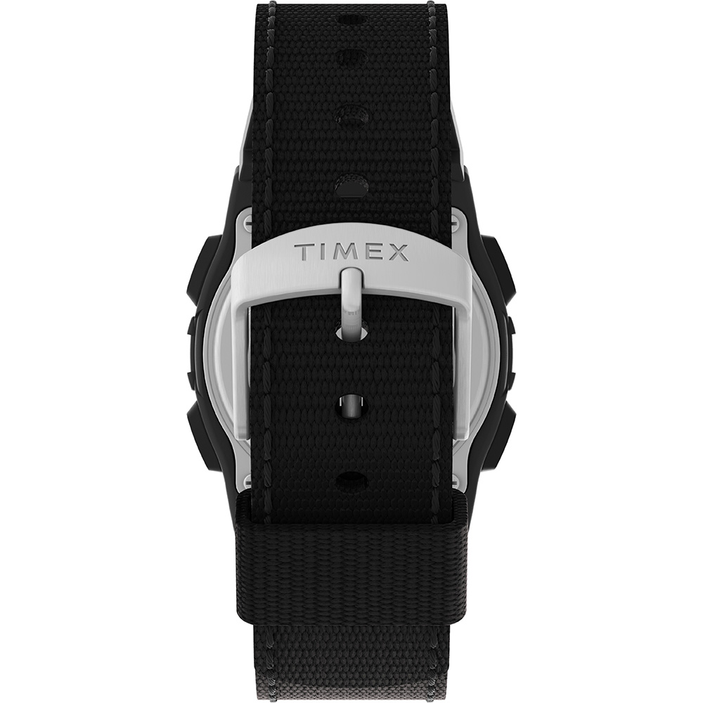 Timex Expedition CAT Midsize Black Resin Case Black Fabric Strap