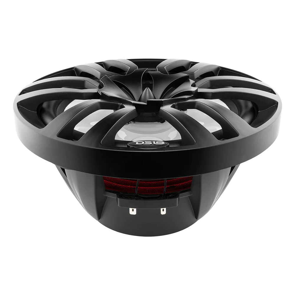 DS18 HYDRO 10&quot; 2-Way Marine Speakers w/Bullet Tweeters &amp; Integrated RGB LED Lights - Black